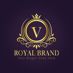 luxury gold logo concept