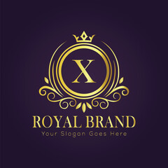 luxury gold logo concept