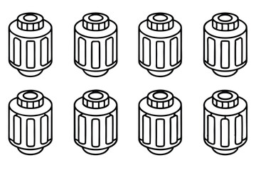 Fuel Filter Outline Symbols