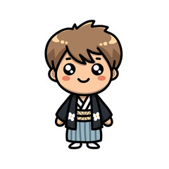 Character in Traditional Japanese Attire