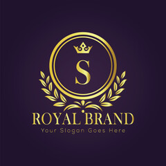 luxury gold logo concept