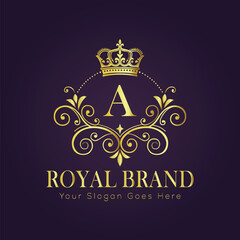 luxury gold logo concept