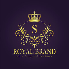 luxury gold logo concept