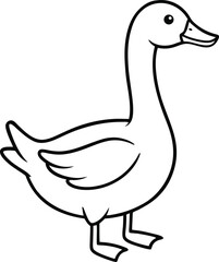 vector illustration of a duck