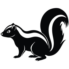 skunk  vector sihouette animal