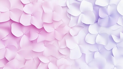 Obraz premium Pastel flower petals, gradient background.