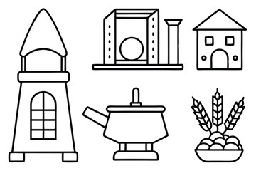 Traditional Grain Milling Symbols