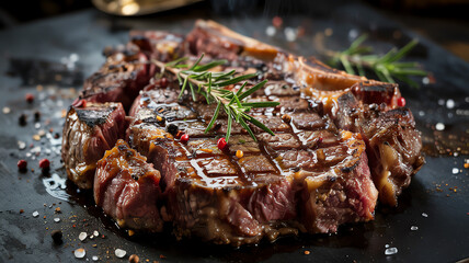 grilled beef steak