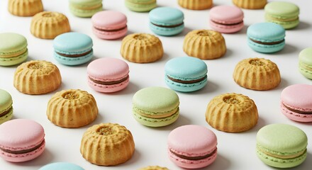 Fototapeta premium Ma amoul cookie white background