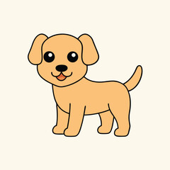 Dog Vector Art Illustration