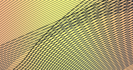 Composición abstracta de líneas curvas sugerentes. Fondo de color degradado © Bittbrew