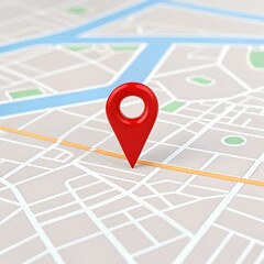 Street view map with location pin