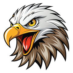 Obraz premium Angry eagle head graphic