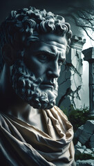Obraz premium Illustration of Sculpture of a Stoic, representing Philosophy and Stoicism