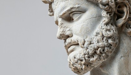 Obraz premium Ancient Roman bust profile (1)