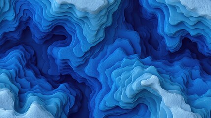 Obraz premium Swirling patterns of deep blue and black mimic the molten flow of lava stone, creating a striking abstract texture full of depth and energy.