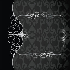 vintage ornate Elegant Silver Filigree Frame
