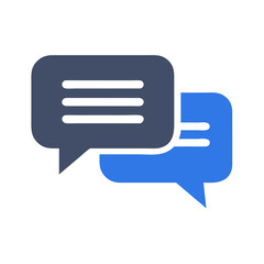 Chat Bubble Icon Representing Messaging or Comment