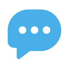 Chat Bubble Icon Representing Messaging or Comment