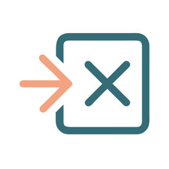 Obraz premium Close Icon Representing Cancel or Exit Action