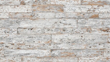 Fototapeta premium Rustic barn wood paneling with mixed faded tones and rough matte texture Rustic charm for your design projects