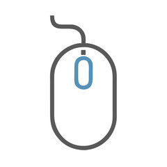 Fototapeta premium Computer Mouse Icon Representing Input Device Control