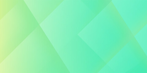 Fototapeta premium Green vector abstract background with simple geometric shapes