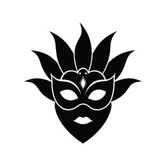 carnival mask silhouette