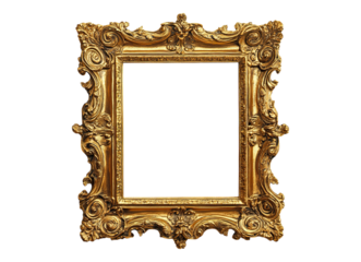 gilded vintage carved picture frame