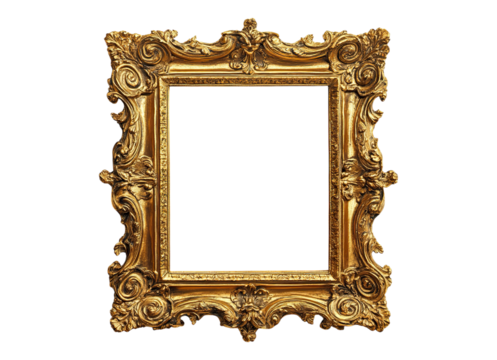 gilded vintage carved picture frame