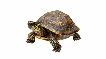 Fototapeta premium a small turtle on a transparent background, PNG image, PNG file, Generative art.