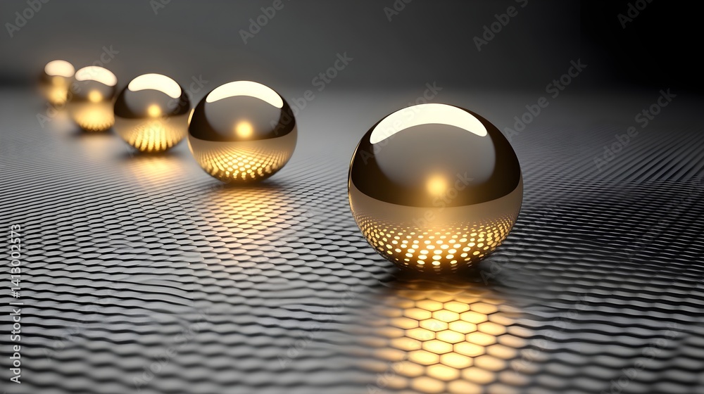 Poster nanobots assembling nanostructures laboratory 3d visualization scientific environment close-up view 