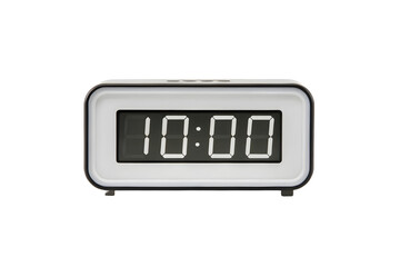 Electronic Alarm Clock Showing Time Readout on Display.