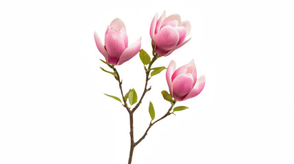 Fototapeta premium a branch with pink flowers on a transparent background, PNG image, PNG file, Generative art.