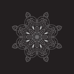 easy mandala design with clean lines for coloring book, tattoo and henna design, creative mandala art, mandala design for adults coloring book