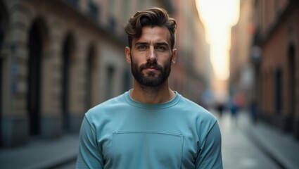 Fototapeta premium Stylish Man in a City Portrait