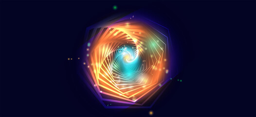 Abstract Light Tunnel Design