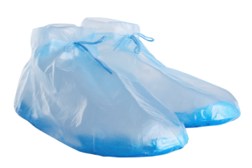 Blue Shoe Covers: Protecting Your Steps, Preserving Cleanliness - Essential Protective Gear for Hygiene and Safety in Various Environments, Medical Facilities, and Industrial Settings