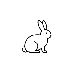 Obraz premium Rabbit icon representing playfulness, fertility, and spring themes