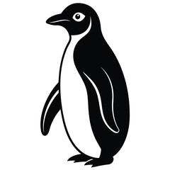 penguin on a white background free vector file