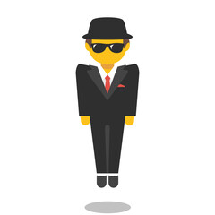 Man in Suit Levitating
