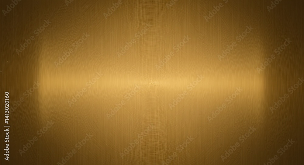 Poster textured gold surface background with circular brushed finish effect