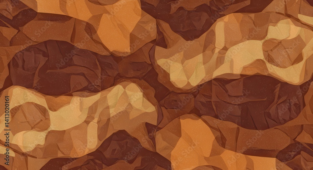 Poster abstract brown texture design with organic shapes background
