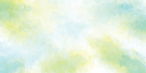 Watercolor background with tilted angle and white border  blue hand drawn soft spot watercolor paint paper texture background. Beautiful abstract watercolor background with 