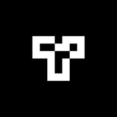 Fototapeta premium letter T logo