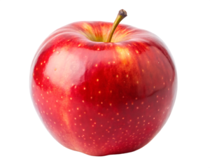 Red apple isolated on white background