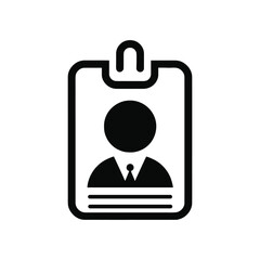 ID Badge, Identity Card, Personal Identification, Professional Badge, Name Tag Icon