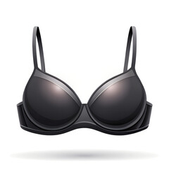black bra on white background