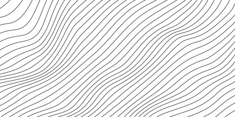 Dynamic Wavy Lines Pattern – Abstract Curved Strokes on White Background
