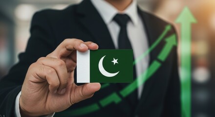 Pakistan's economic growth and investment, successful development ahead concept